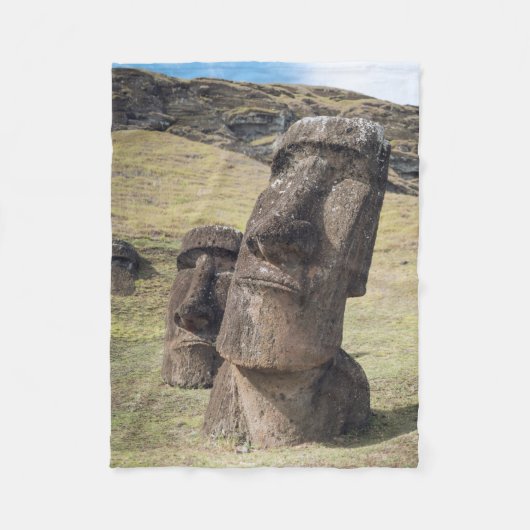 Monumenten | Easter Island, Chile Fleece Deken (Voorkant)