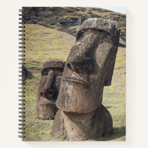Monumenten Easter Island, Chile Notitieboek