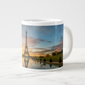 Monumenten Eiffel Tower Sunrise Extra Grote Beker (Voorkant rechts)