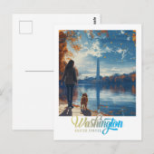 Monumenten & Geschiedenis: Washington DC Briefkaart (Voorkant / Achterkant)