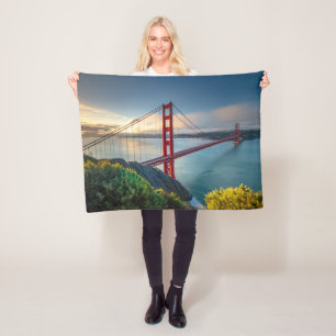 Monumenten   Golden Gate San Francisco Fleece Deken