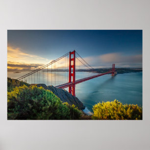 Monumenten Golden Gate San Francisco Poster