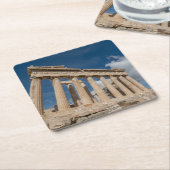 Monumenten Greece Vierkante Kartonnen Onderzetter (Schuin)