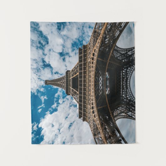 Monumenten | Looking Up at the Eiffel Tower Wandkleed (Voorkant)