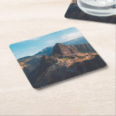 Monumenten Machu Picchu, Peru Vierkante Kartonnen Onderzetter (Schuin)