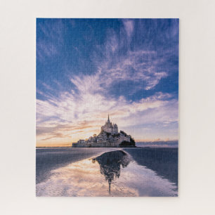 Monumenten Mount Saint-Michel, Normandy Frankrijk Legpuzzel