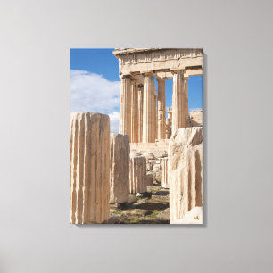 Monumenten   Parthenon Acropolis Athene Griekenlan Canvas Afdruk