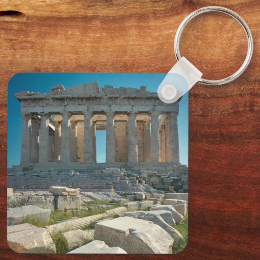 Monumenten Parthenon Athens, Greece Sleutelhanger (Achterkant)
