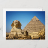 Monumenten | Sphinx & Pyramid of Egypt Bedankkaart (Voorkant / Achterkant)