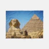 Monumenten | Sphinx & Pyramid of Egypt Fleece Deken (Voorkant (Horizontaal))