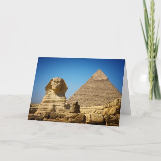 Monumenten | Sphinx & Pyramid of Egypt Kaart (Voorkant)