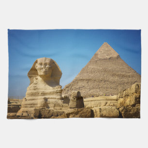 Monumenten Sphinx & Pyramid of Egypt Theedoek