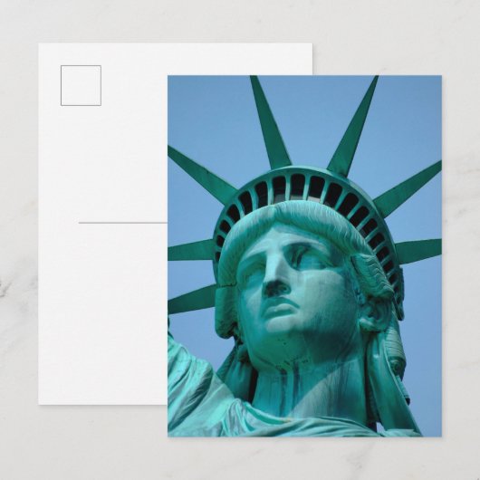 Monumenten | Statue of Liberty Face Briefkaart (Voorkant / Achterkant)