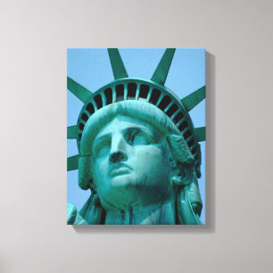 Monumenten Statue of Liberty Face Canvas Afdruk