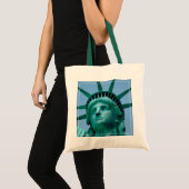 Monumenten | Statue of Liberty Face Tote Bag (Voorkant (product))