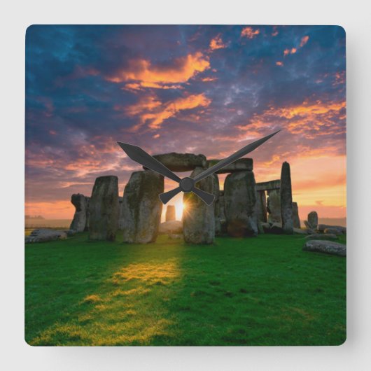 Monumenten | Stonhenge, Engeland Vierkante Klok (Voorkant)