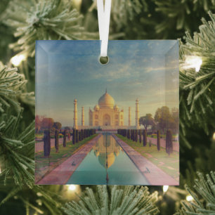 Monumenten Taj Mahal Colors Glas Ornament