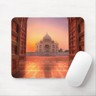 Monumenten Taj Mahal, India at Sunset Muismat