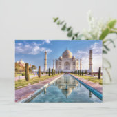 Monumenten | Taj Mahal Sunrise Bedankkaart (Staand voorkant)