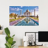 Monumenten | Taj Mahal Sunrise Poster (Thuiskantoor)