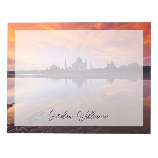 Monumenten | Taj Mahal Sunset Notitieblok (Voorkant)