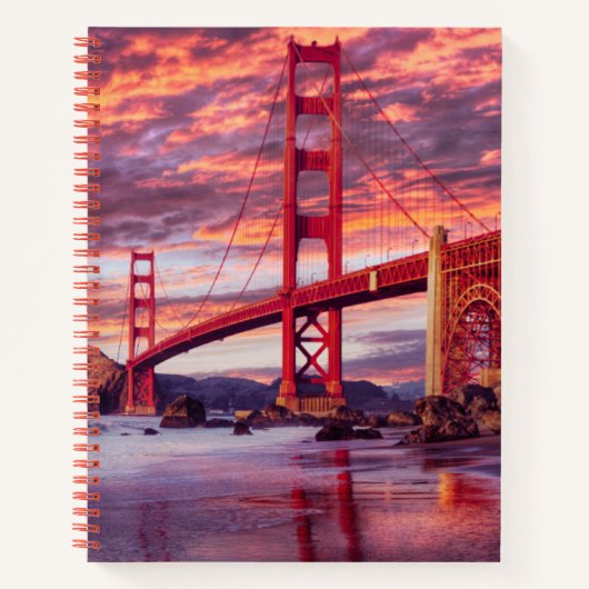 Monumenten | The Golden Gate San Francisco, CA Notitieboek (Voorkant)