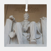 Monumenten | The Lincoln Memorial Glas Ornament (Achterkant)