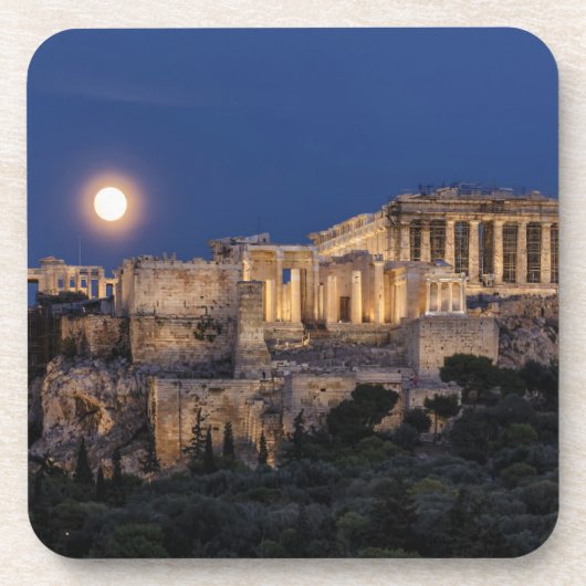 Monumenten The Parthenon Athens, Greece Bier Onderzetter (Voorkant)
