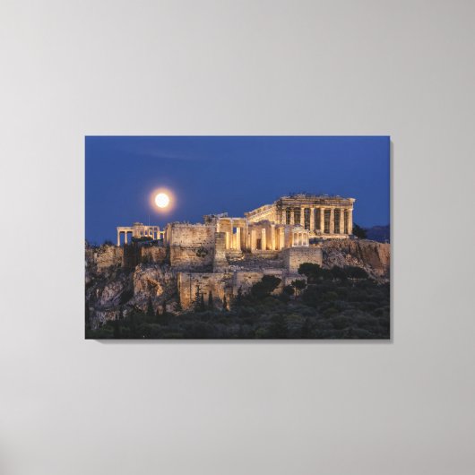 Monumenten The Parthenon Athens, Greece Canvas Afdruk (Voorkant)