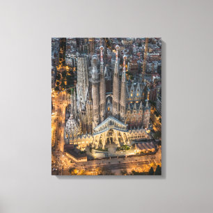 Monumenten The Sagrada Familia Canvas Afdruk