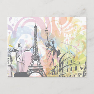 Monumenten van de wereld briefkaart