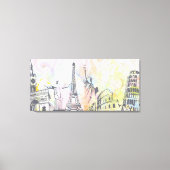 Monumenten van de wereld verpakt canvas print (Voorkant)