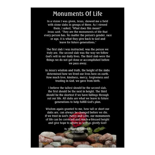 Monumenten van levensmiddelentrie perfect poster (Voorkant)