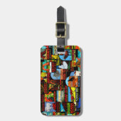 monumentenbommen bagagelabel (Voorkant verticaal)