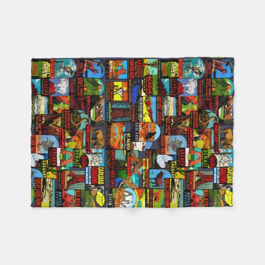  monumentenbommen fleece deken (Voorkant (Horizontaal))