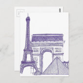 Monumentos de Paris Briefkaart (Voorkant / Achterkant)
