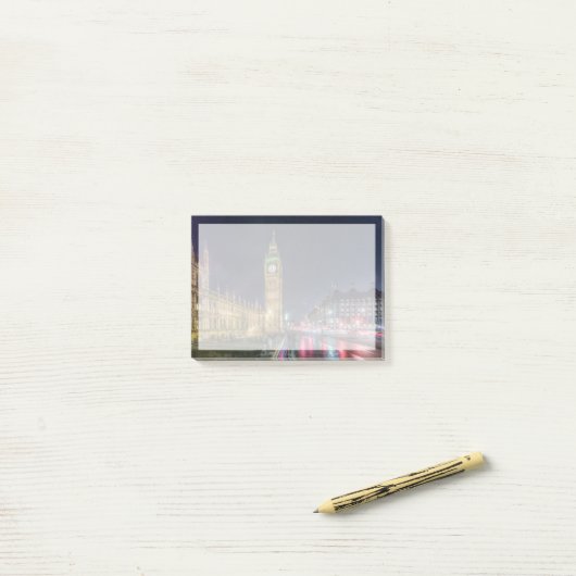Monuments | Big Ben at Night Post-it® Notes (Op bureau)