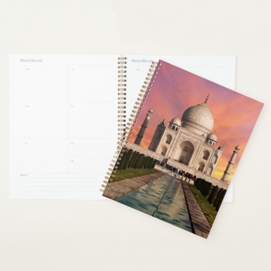 Monuments | Colorful View of the Taj Mahal (Devant avec enveloppe)