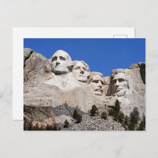 Monuments des États-Unis | Carte postale Mount Rus (Devant / Derrière)