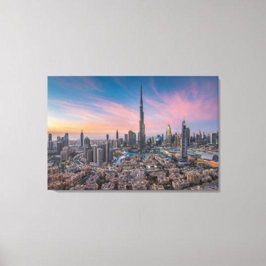 Monuments | Dubai Cityscape Canvas Afdruk (Voorkant)