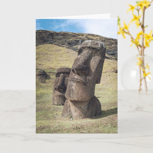 Monuments | Easter Island, Chile Kaart (Gele Bloem)