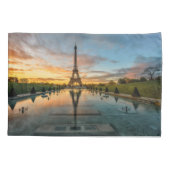 Monuments | Eiffel Tower Sunrise Kussensloop (Achterkant)