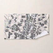 Monuments Map Old Paris 1878 Bath Towel Set Bad Handdoek (Handdoek)