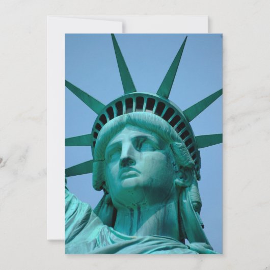 Monuments | Statue of Liberty Face Bedankkaart (Voorkant)