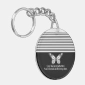 Monvlinder Sleutelhanger (Voorkant Links)