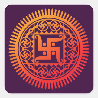 Monyou 14 vierkante sticker