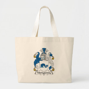 Monypenny Family Crest Grote Tote Bag