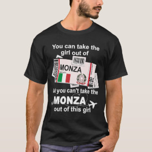 Monza Boarding Pass Monza Girl Monza T-shirt