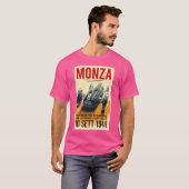 Monza Grand Prix  Auto Racing Print T-shirt (Voorkant volledig)