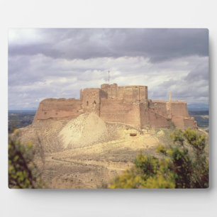 Monzon Castle, waar Koning James zijn kindertijd d Fotoplaat
